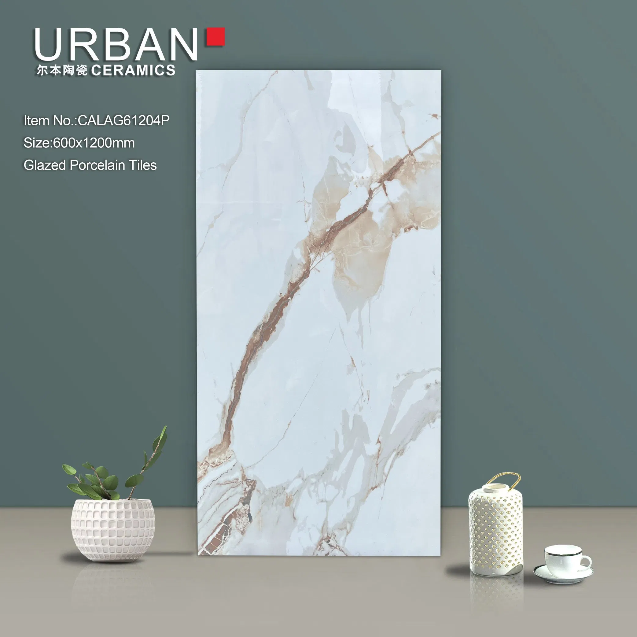 Tb612030 Foshan Good Quality Decoration Building Material 600X1200mm Full Body Glazed Polished Porcelain Marble Flooring Wall Tiles