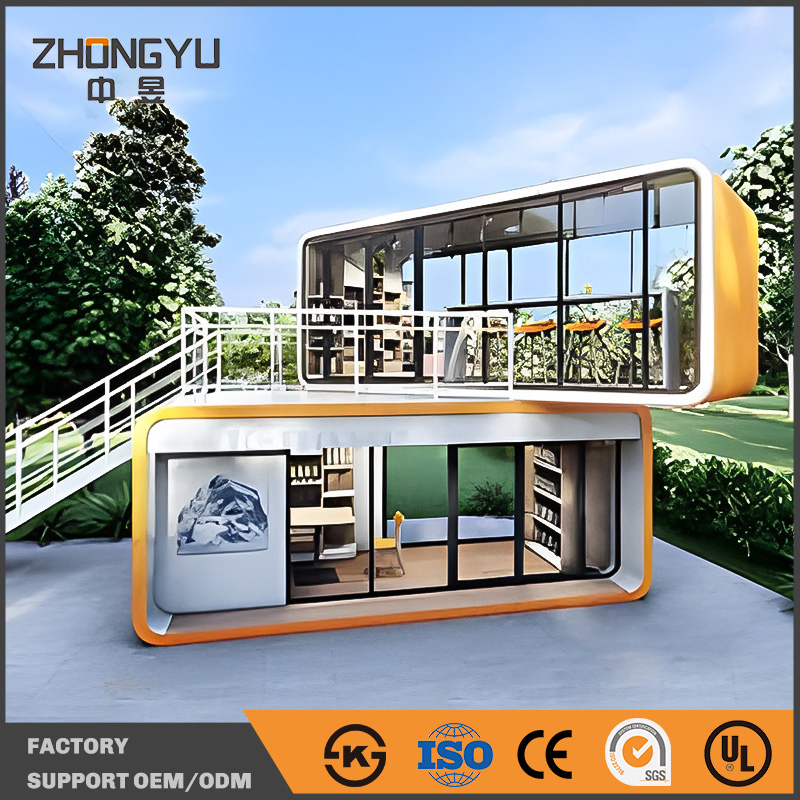 Apple House Luxury Modular Home Mobile Living Space Custom Layout Residential Prefabricated Cabin