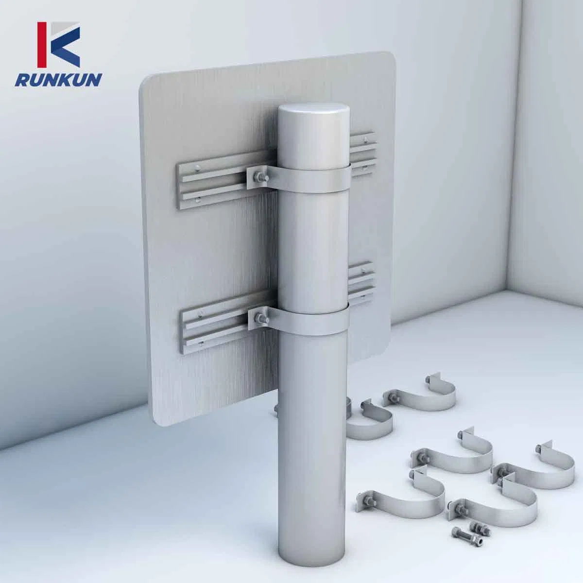 High Quality 6063 T5 Aluminum Extrusion Rail Sign Fixing Channel Aluminum Profile