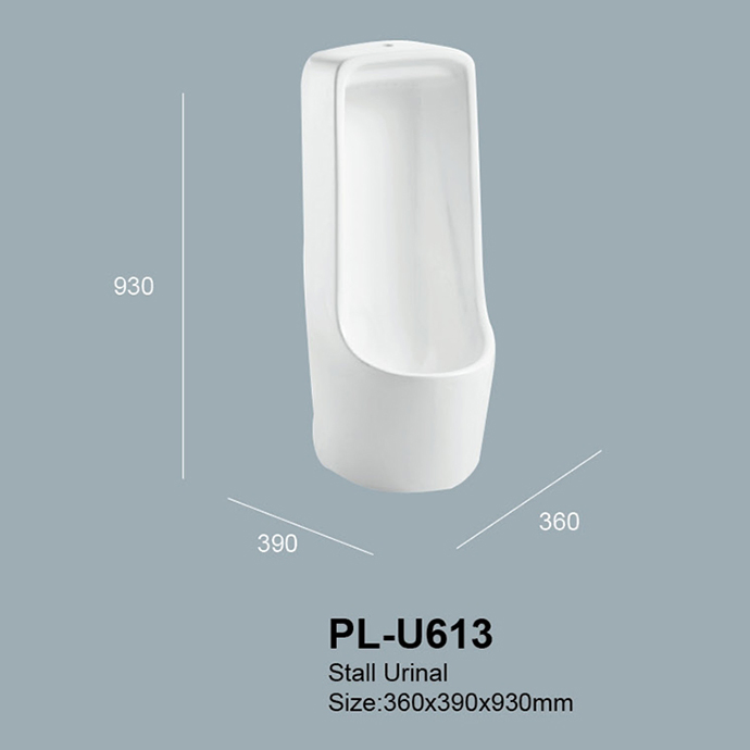 Outlet Shopping Mall Plaza Market Hotel Ceramic Wc Wall Flush Mounted Stall Urinal