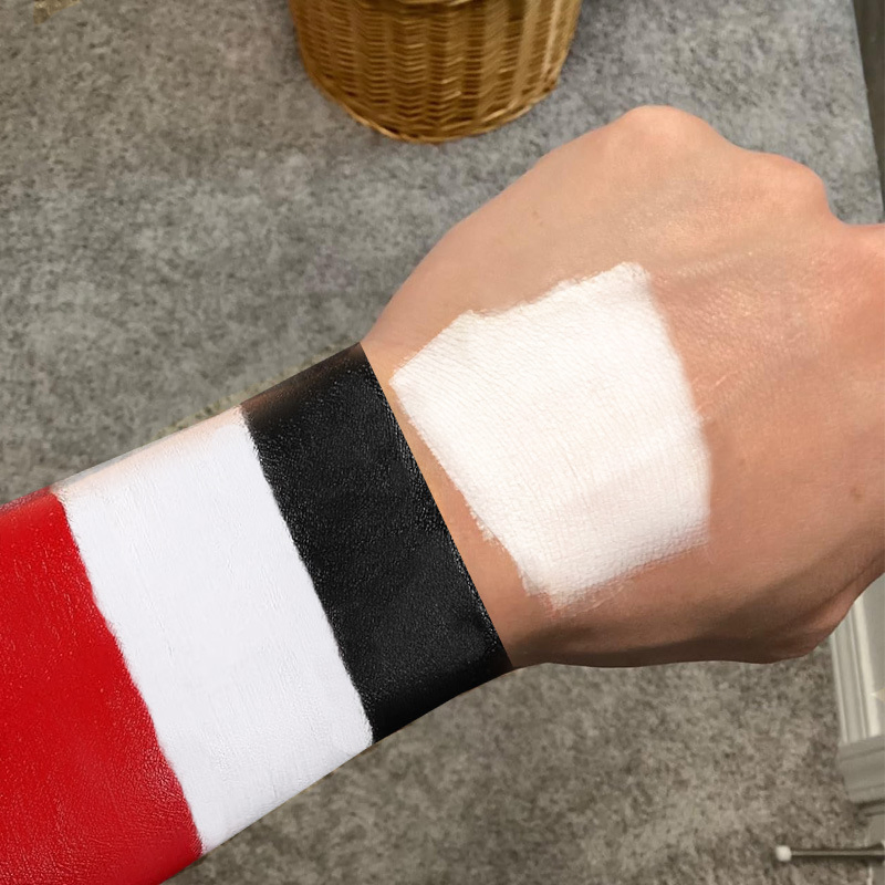 Single 3G 10g 50g Halloween Black Red White Painting Oil Based Cream Face Body Paint