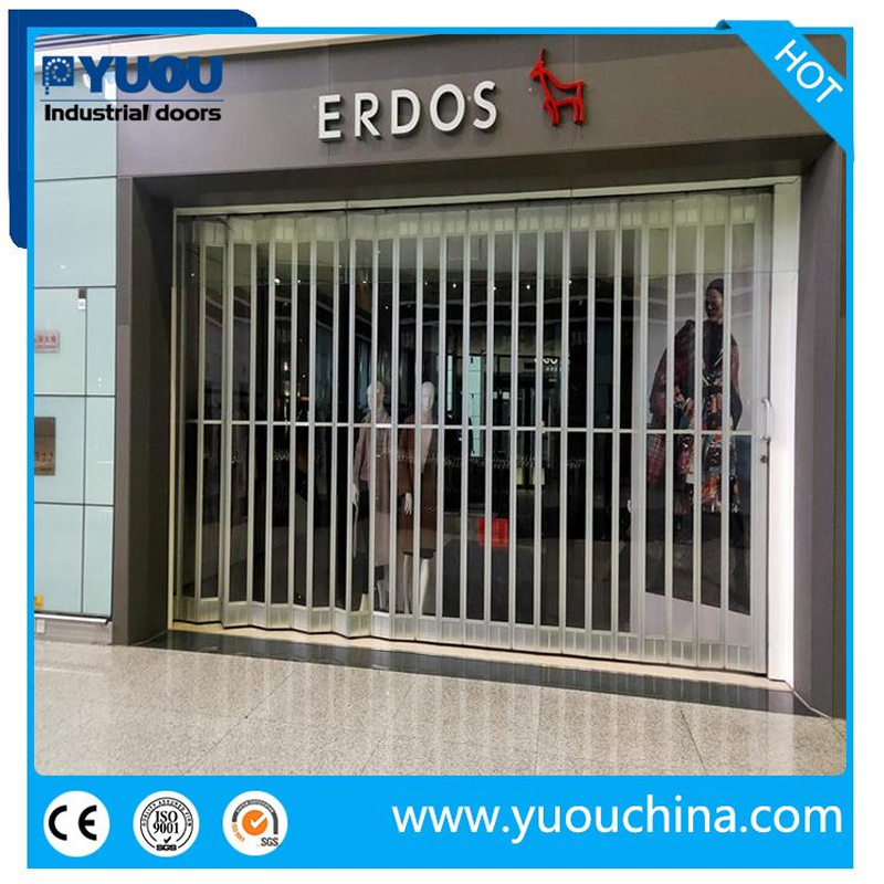 Polycarbonate Folding Sliding Door Special for Shop and Mall