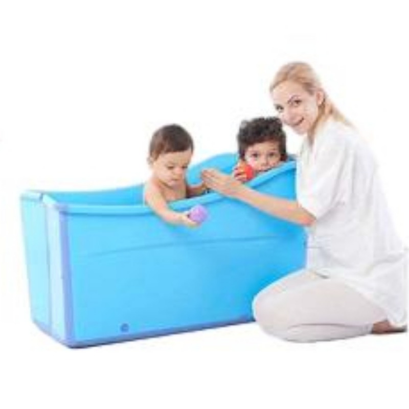 Foldable Bathtub Extra Long Bathing Tub Eco-Friendly Safe Material Children Bath Tub