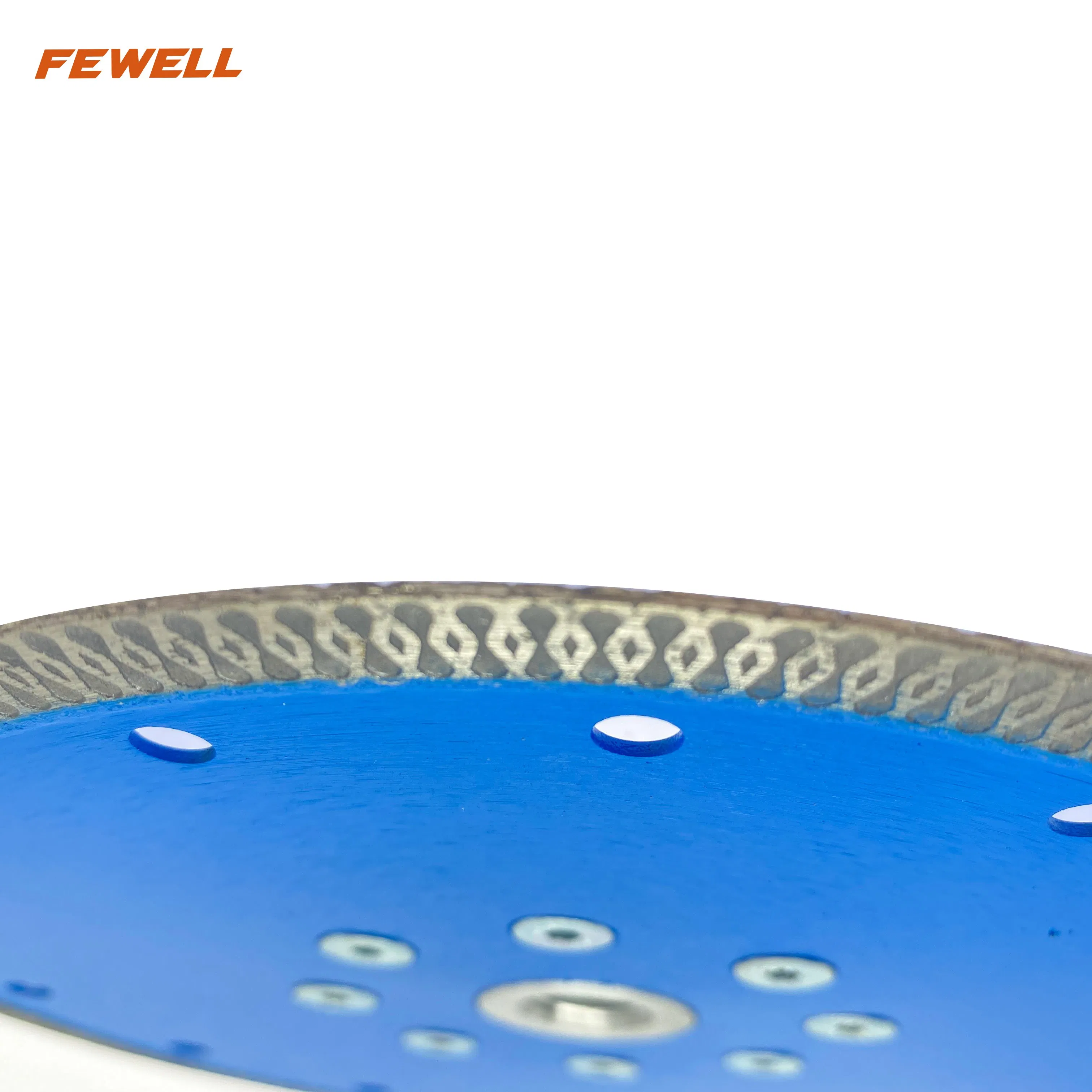 180*1.6/1.2*10*160*M14 Hot Press Aluminum Flange Diamond X Turbo Saw Blade for Dry Cutting Porcelain Ceramic Tile