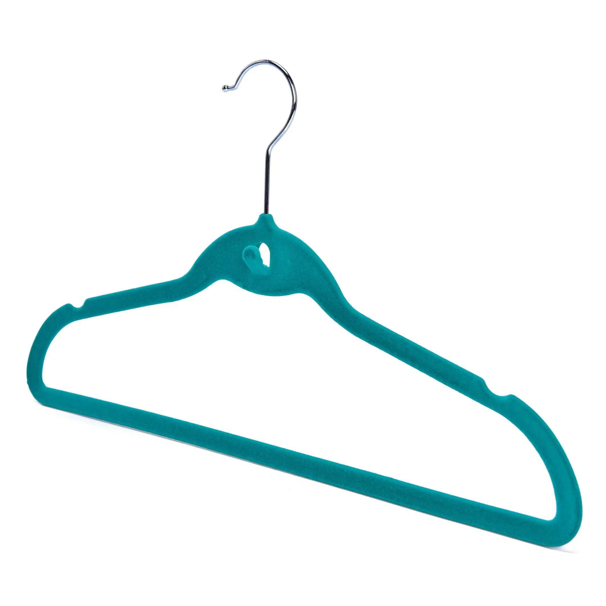 Premium Velvet Heavy Duty-50 Pack - Non Slip Ivory Suit Clothes Hanger - Hook Swivel 360 - Ultra Thin Hangers