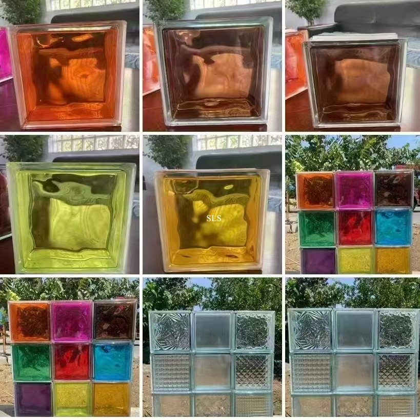 Decorative Art Design 190*190*80mm Building Glass Block