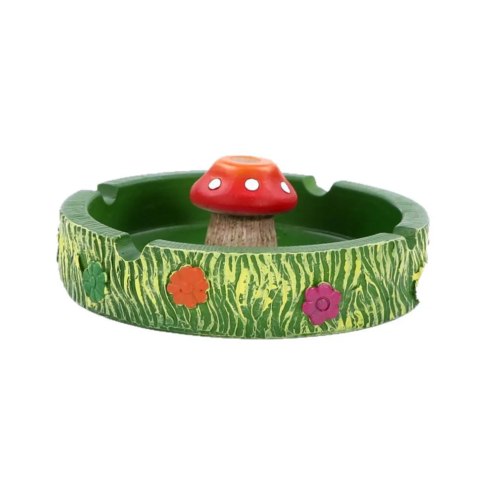 High Quality Resin Round Mushroom Ashtray Personalized Mini Cigarette Smoking Accessories Ashtray
