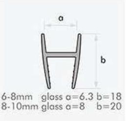 High Quality Magnetic Shower Door Rubber Seal Strip for Glass Shower Door Shower Seal