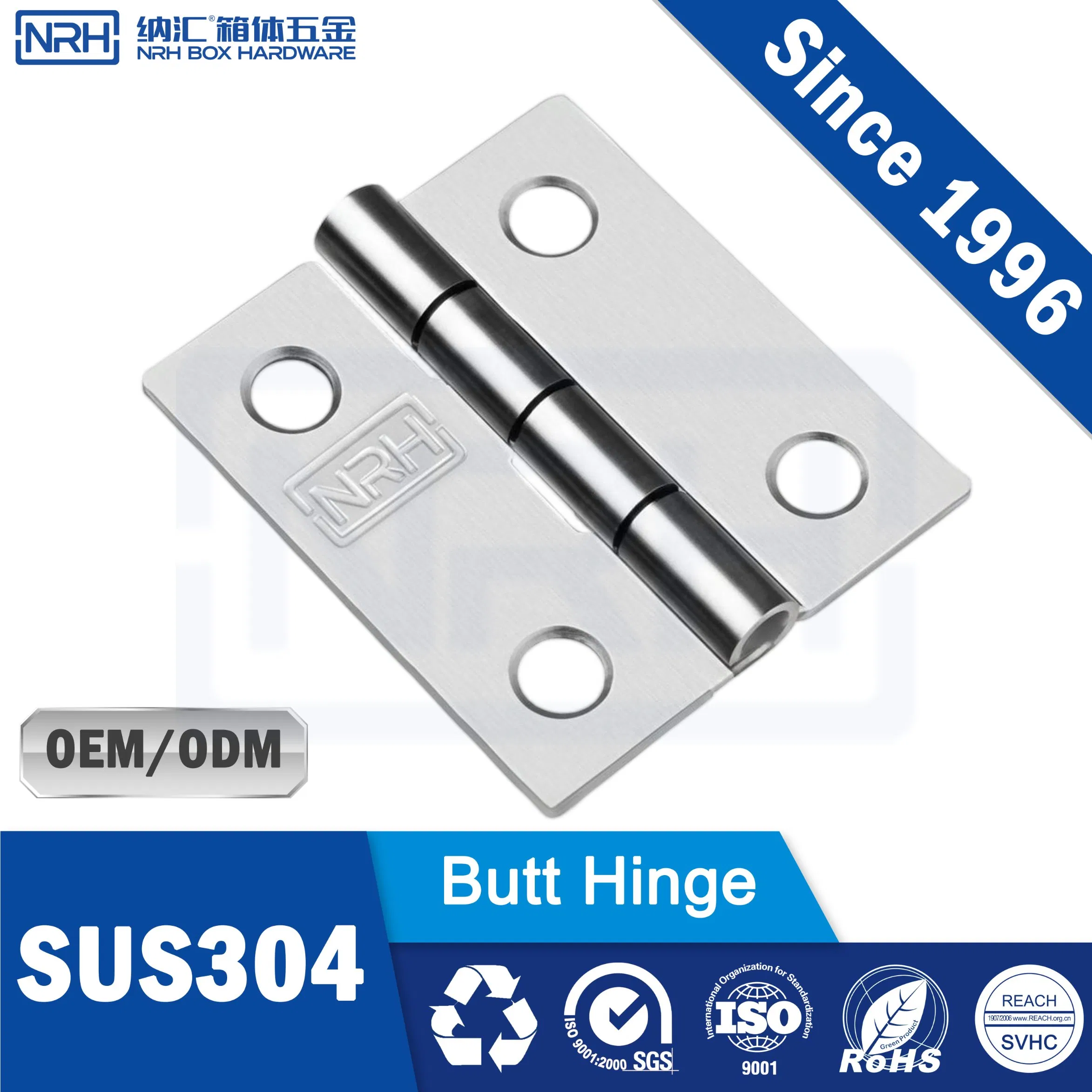 Nrh8403-25 Small SUS304 2 Ball Bearing Gate Box Butt Mini Hinge