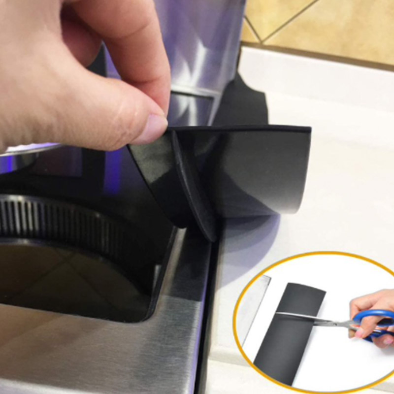 T Shaped Silicone Rubber Kitchen Stove Counter Gap Cover Filler Strip Oil and Dirt Resistant Gas Stove Gap Soft Sealing Strip