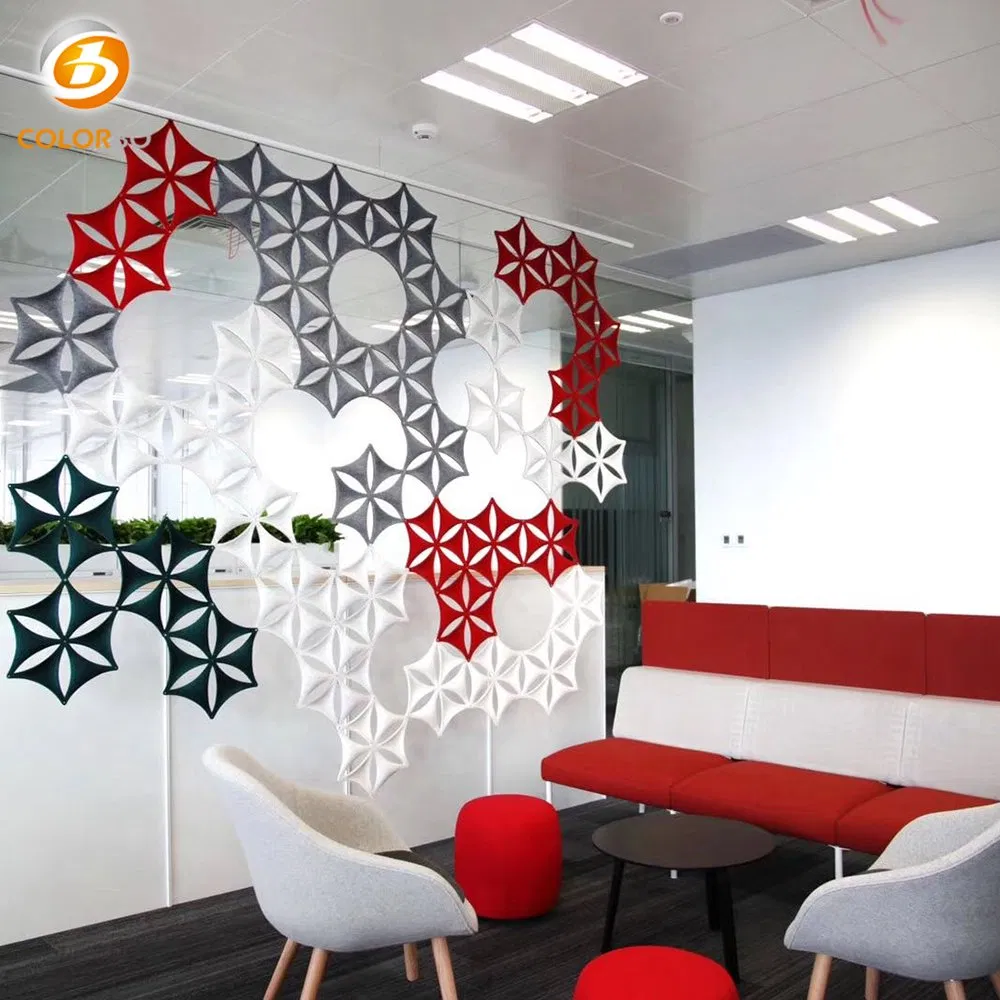 Design of triangle Beautiful Interior Decoration PET Screen