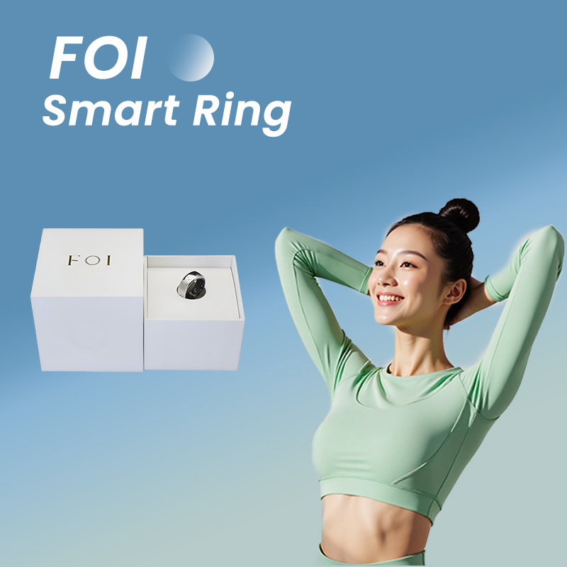 Smart Ring Wearable Device From Air Company White Color Sleep Tracking Sensor Nfs Ring RFID on Heart Rate