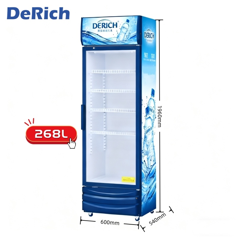 Холодильная витрина Derich 260-270 л, одностворчатая