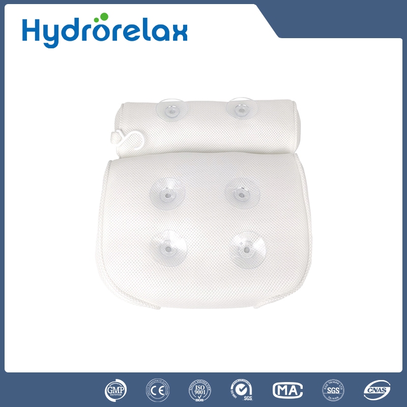Hot Sales 3D Mesh SPA Bath Pillow with 6 Suction Cups