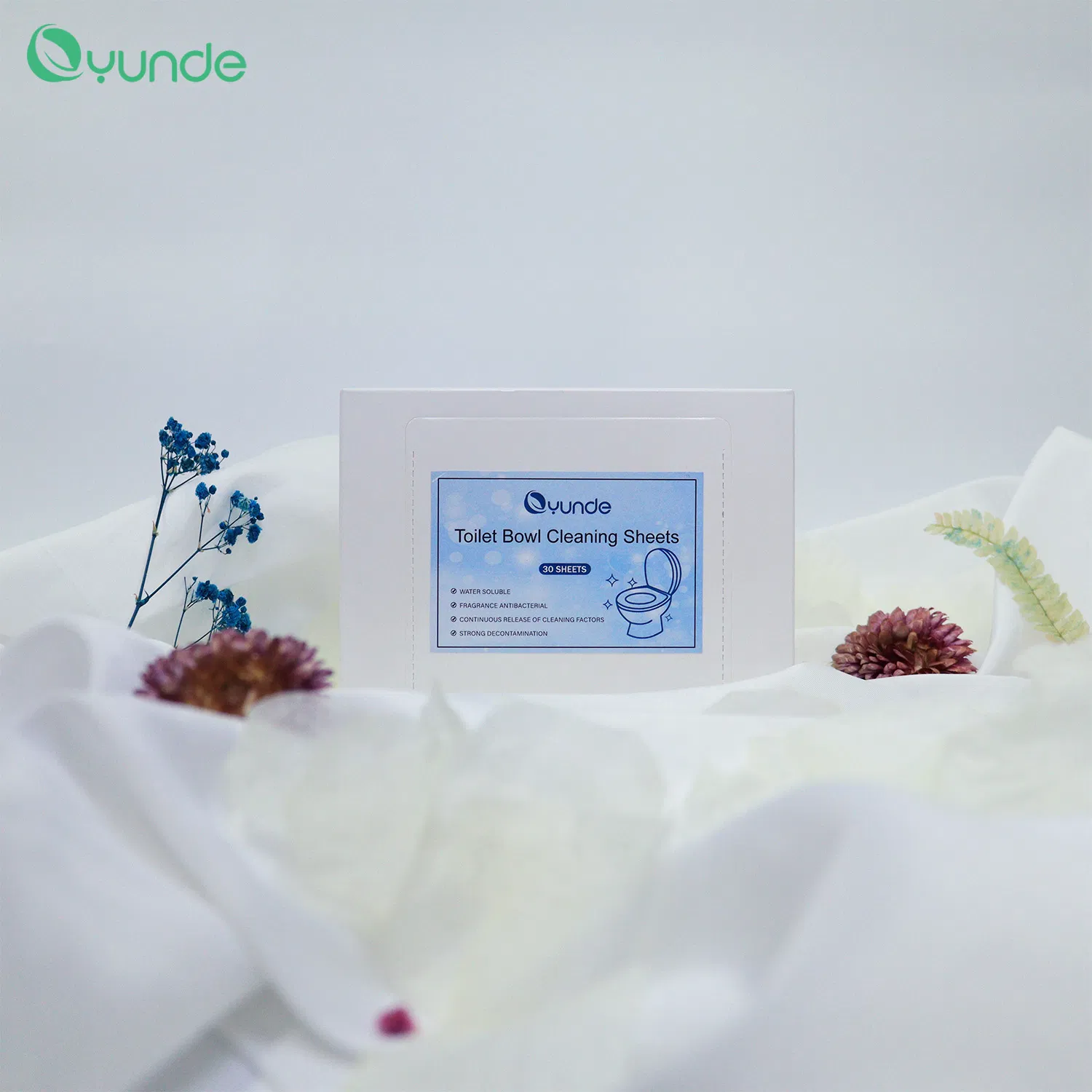 Dissolvable Toilet Bowl Cleaning Sheets Non-Toxic Toilet Cleaner Sheets