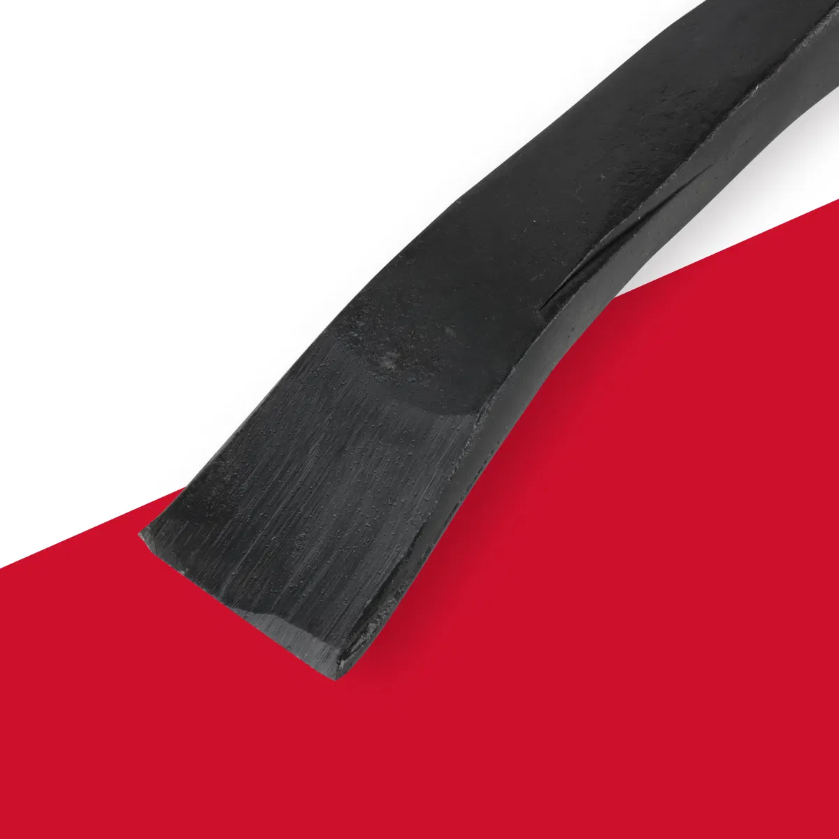 18" Wrecking Bar, Heavy Duty Pry Bar with Beveled Chisel End and Forged Carbon Steel for Prying, Lifting and Pulling Nails