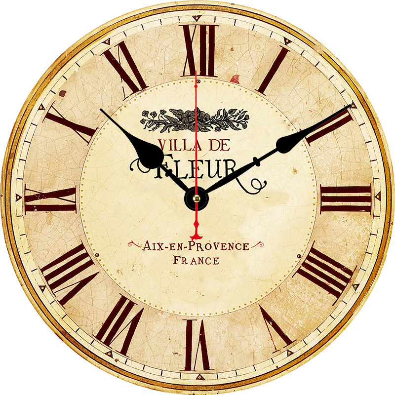 Dia 30/34/40/60cm MDF Large Promotional Gift Wood Wall Clock Silent Quartz Battery Operated Digital Alarm Clock for Kitchen/Living /Bed Room-Hlc20052