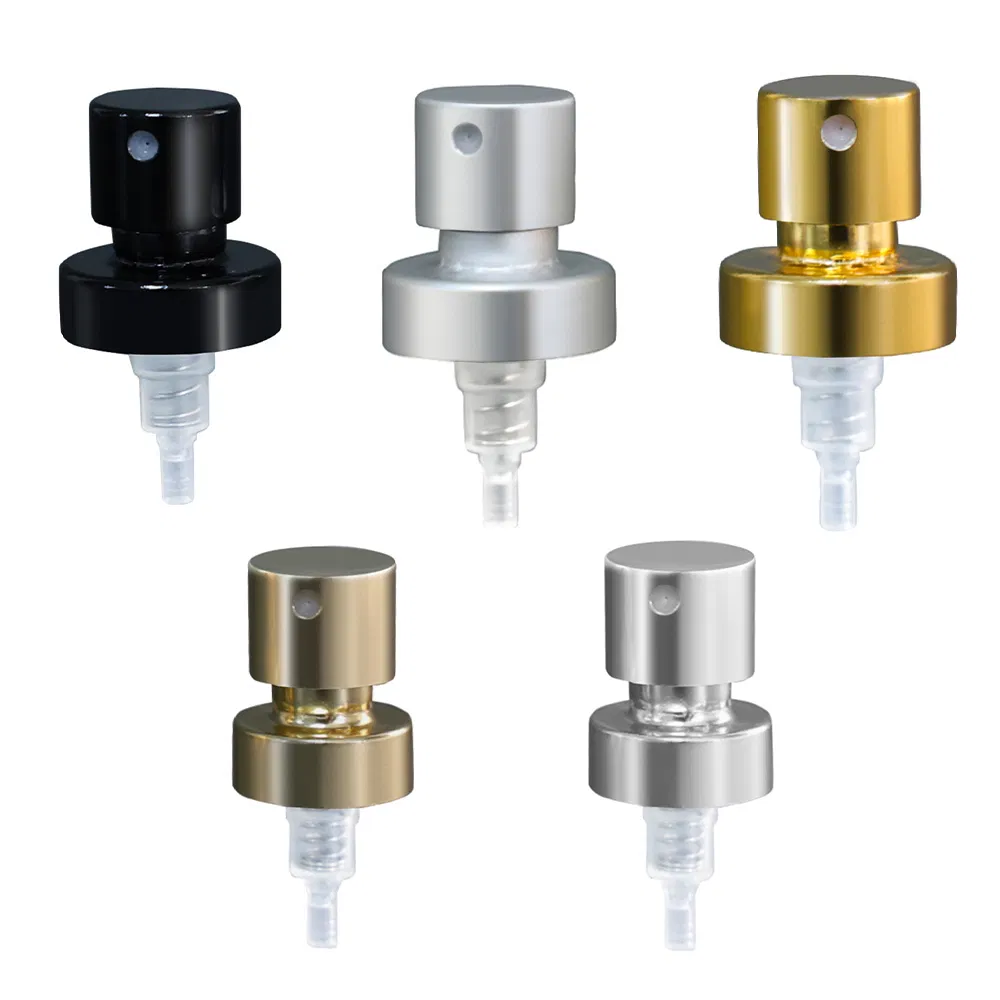 Wholesale 15 18 20mm Fine Mist Sprayer Shiny Silver Mini Aluminum Crimp Perfume Spray Pump for Perfume Bottle Cap