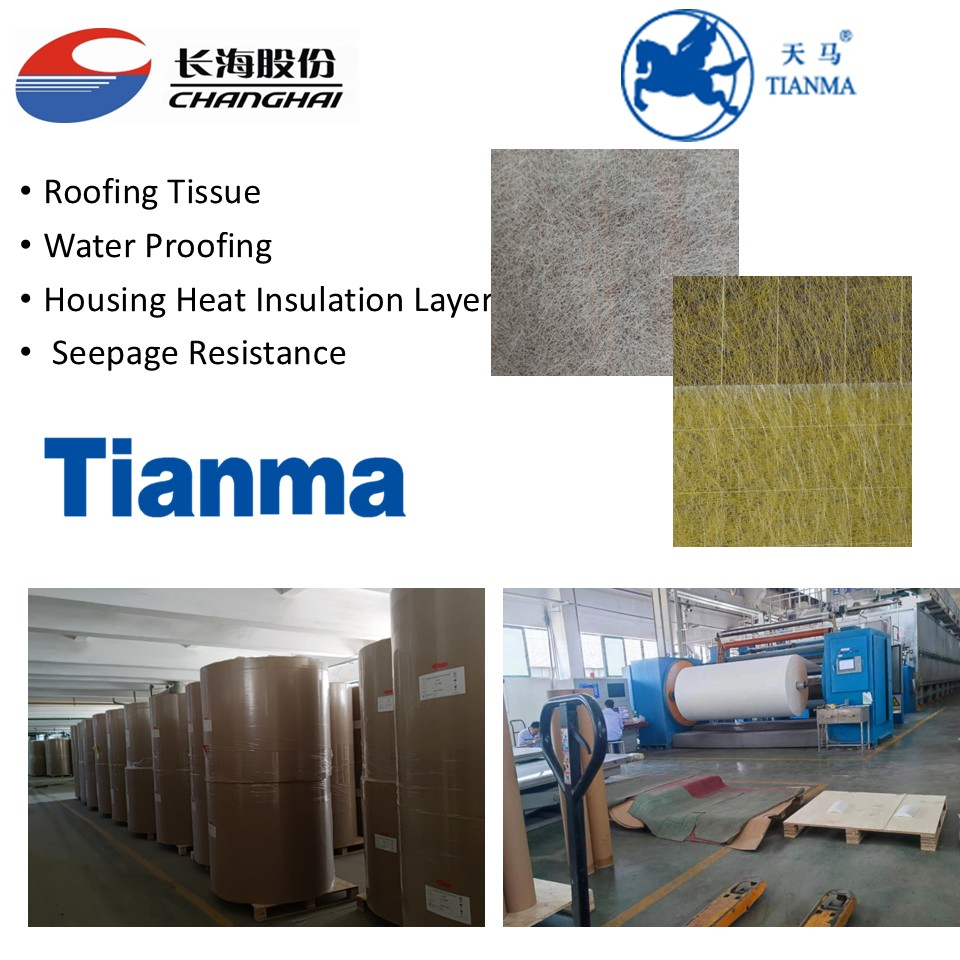 Fiberglass Roofing Tissue, S-Rmc50GSM, Roofing Tissue/Nonwoven for Waterproofing
