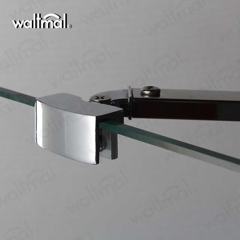 Waltmal Diamond Free Standing Glass Shower Enclosure Corner Bath Shower