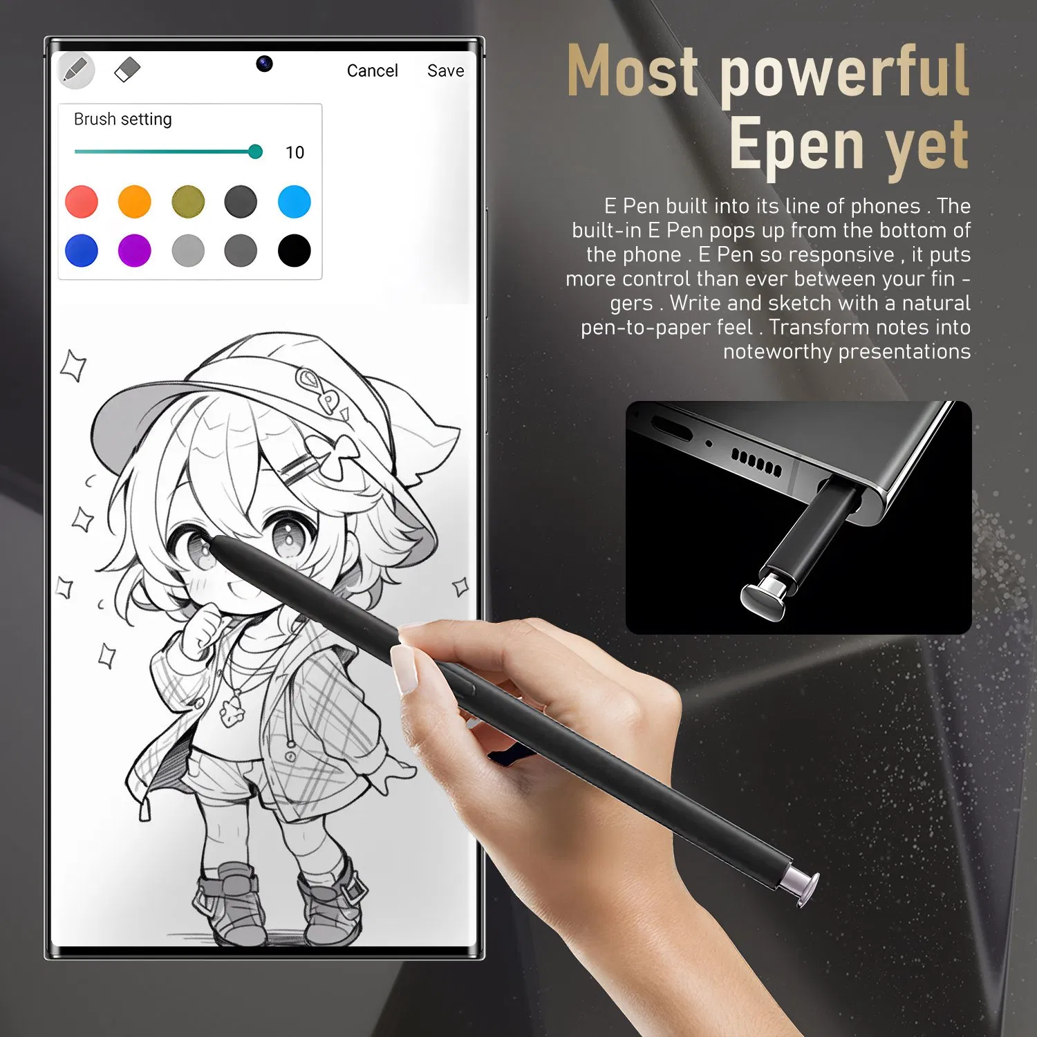 Смартфон Smasun S25 Ultra 5G, 7.3 дюйма, 108 МП, 16+1 ТБ