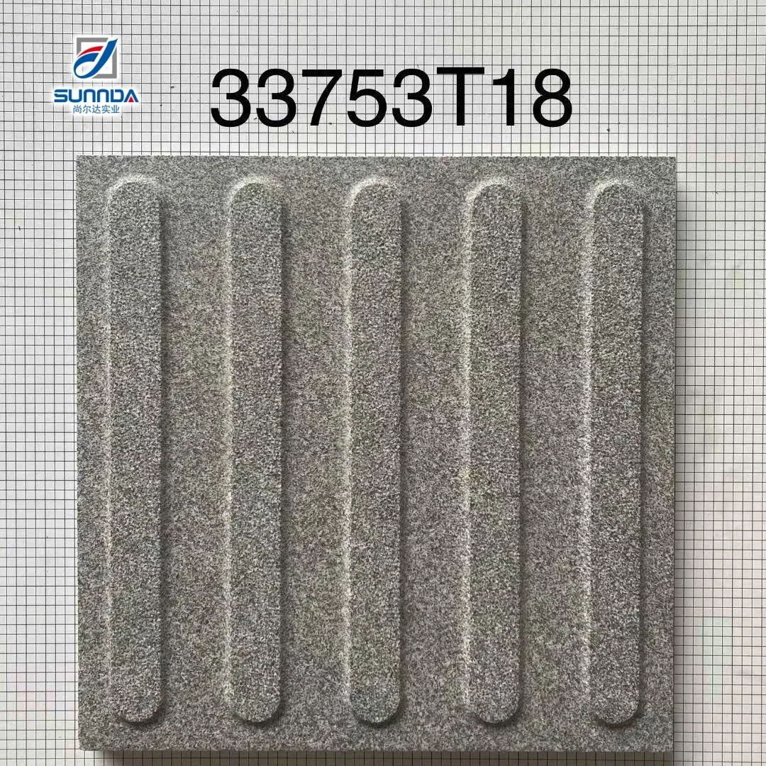 Blind Indicator Full Body Porcelain Tiles High Quality China Factory Ceramic Yellow and Gray Color Anti-Slip Matte Tactiles