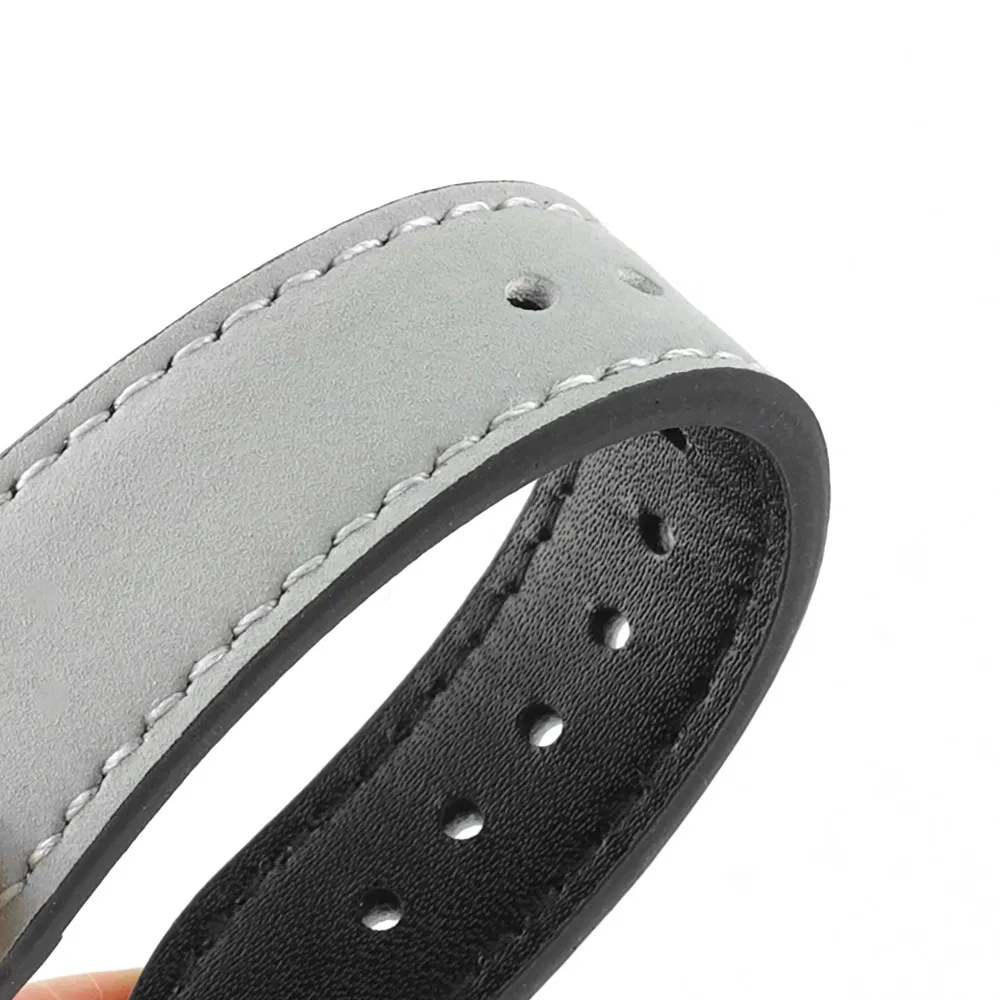 Good Quality 18mm Grey Leather Watch Straps Wrist Strap Leather Watch Bands