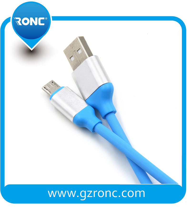 2A Speed Charging Soft Rubber Elastic Micro USB Cable Data Sync for Phone Cables