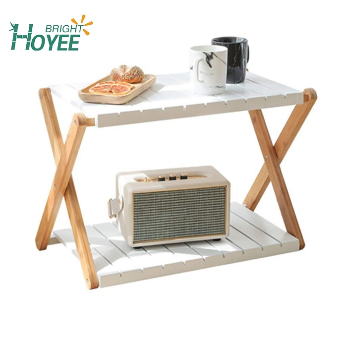 Bamboo Two Layer Shelf