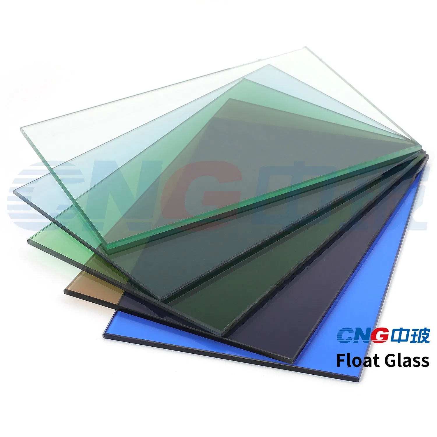 1.1-12mm Tinted Float Glass with Green, Blue, Grey, Bronze, Clear Colors