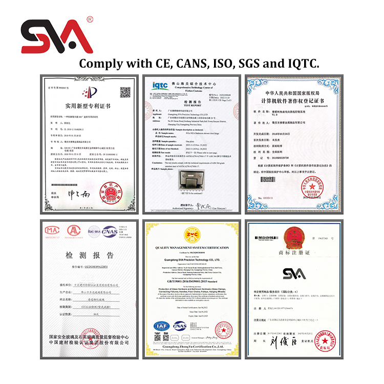 European Stainless Steel Glass Clamp Support Bracket for Frameless Tempered Glass Railing