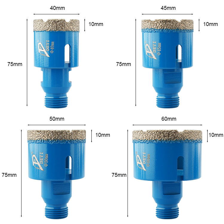 Vacuum Brazed Hole Saw Diamond Core Drill Bits for Porcelain Ceramic Tile