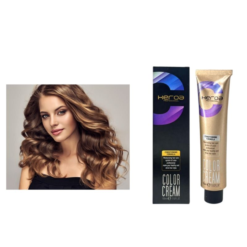 52 Colors 100ml Keroa Permanent Hair Color Cream Natural Toner Dye Long-Lasting Shine Hair Dye Cream