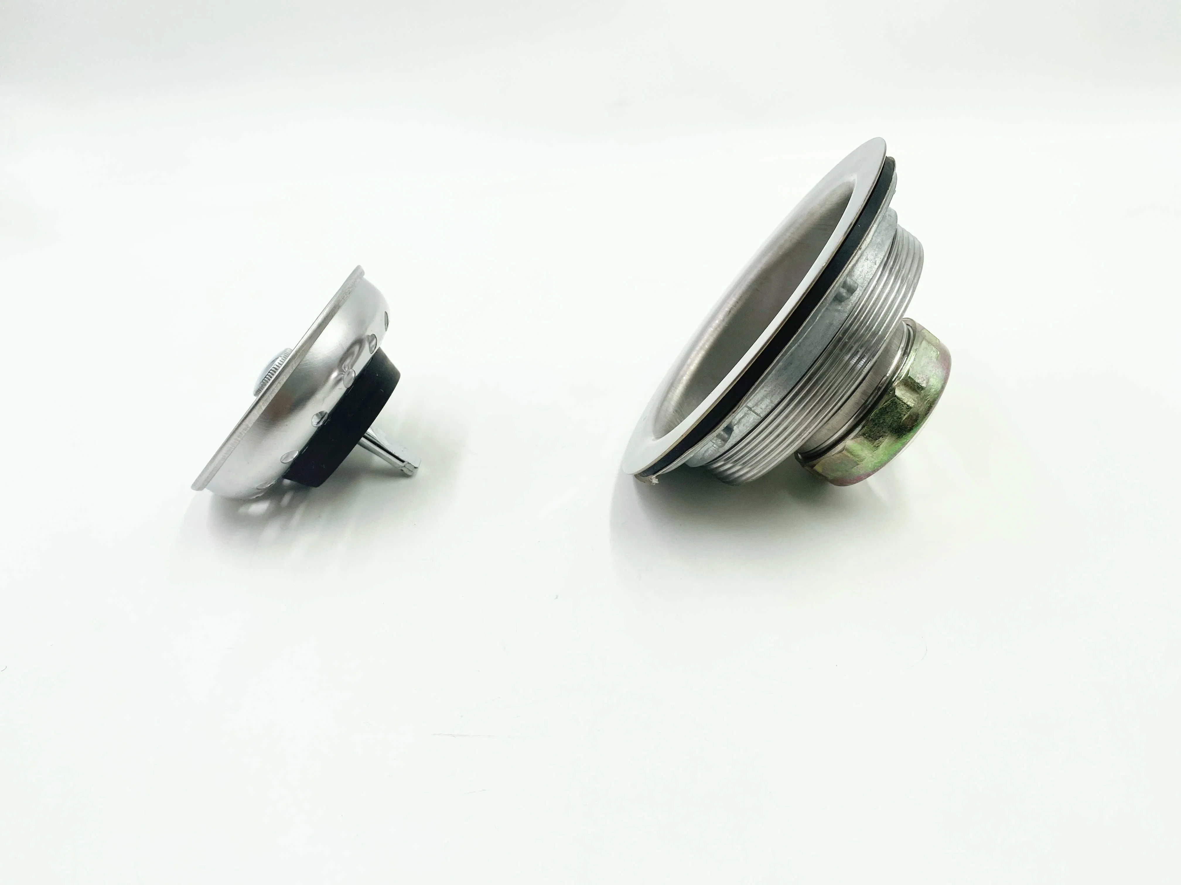 Kitchen Sink (3-1/2'' Inch) Stainless Steel Drain Assembly with Strainer Basket-and Rubber Stopper, 3.5