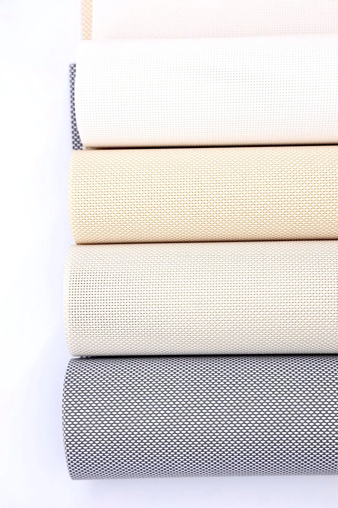 Polyester and PVC Sunny Screen Fabrics for Outdoors Bedroom Bathroom Living Room