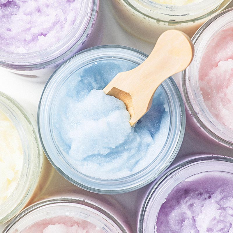 Private Label Anti-Aging & Exfoliating Sea Salt Natural Blueberry Body Scrub for Acne Scars