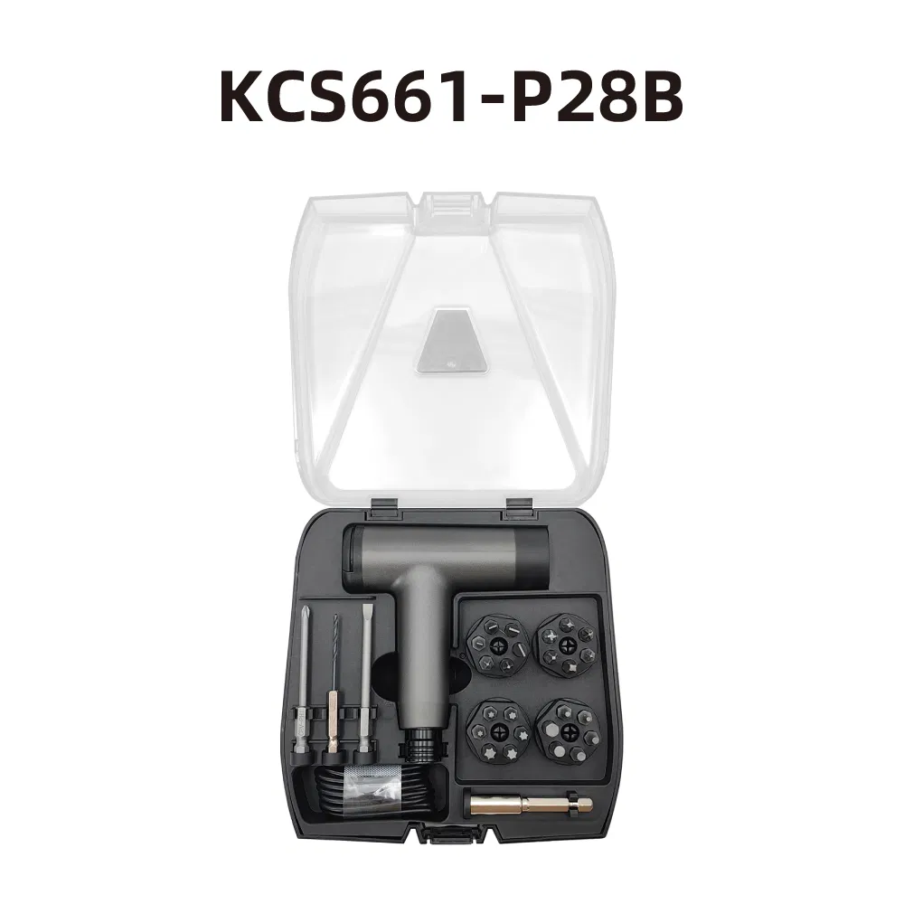 Kcs661 T Type Lithium Screwdriver with LED Light Type-C USB Torque Setting Speed Adjustable