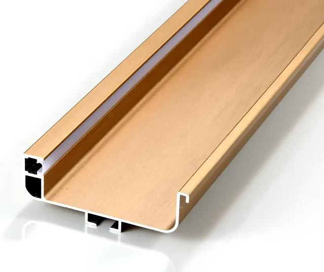 Aluminum Kitchen Cabinet Handle Profiles Furniture Aluminum Alloy Extrusion Profiles for Wardrobe Furniture