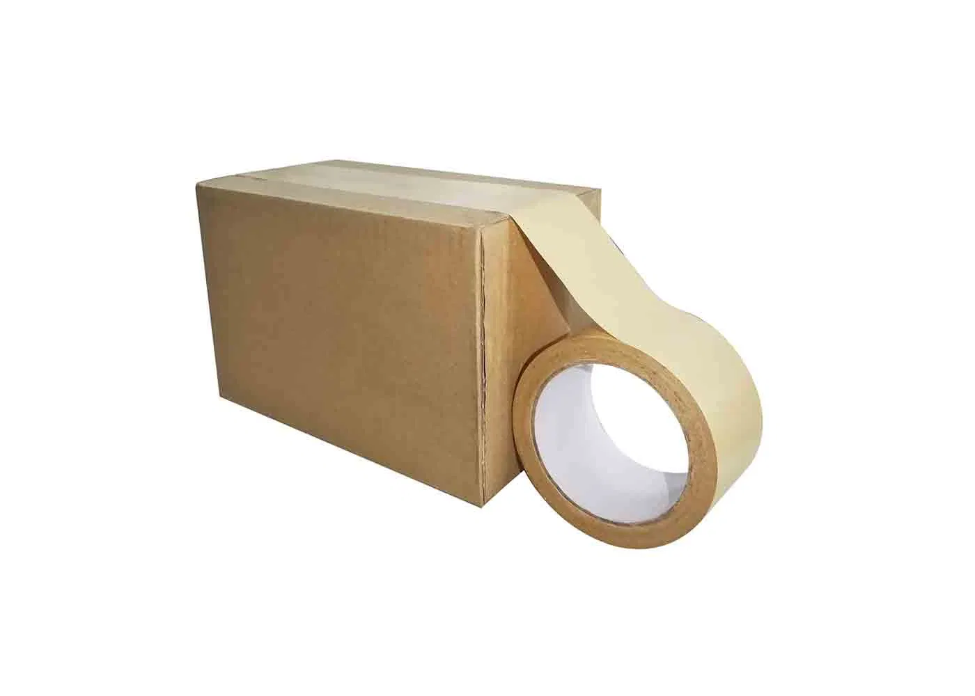 Self Adhesive Pressure Sensitive Brown Kraft Paper Tape for Splicing