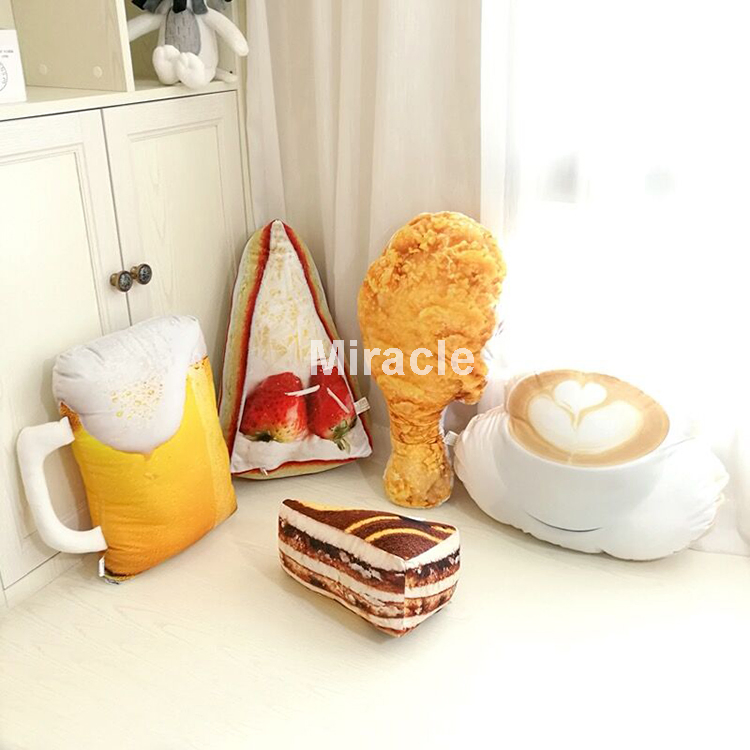 Simulation Biscuit Food Cushion Printed Throw Living Room Pillow Custom Decorative Pillows