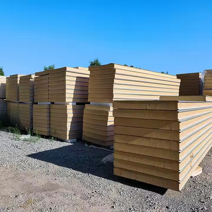 Insulated Metal Siding Prefabricated 50/75mm EPS Sandwich Panel/PU Wall Board/Fireproof Roof Panel