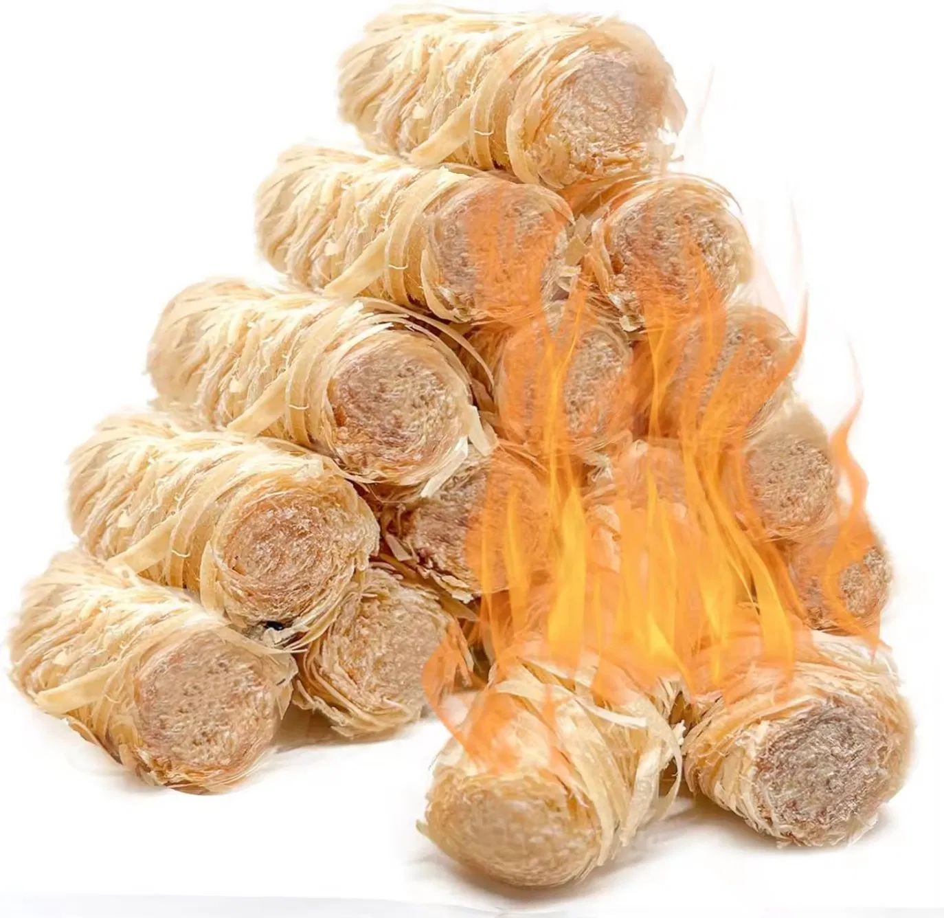 Eco-Friendly Wooden Fire Starters for Barbecues and Fireplaces