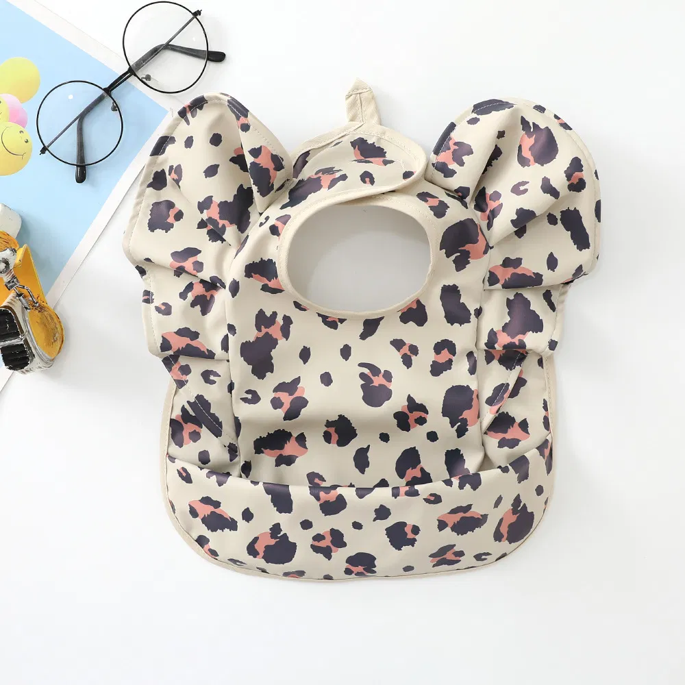 Easy Clean Polyester PU Baby Feeding Apron Waterproof Infant Toddler Bibs