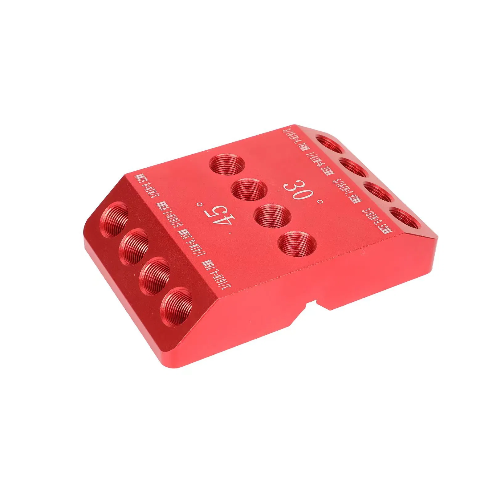 Angled Drill Guide Jig for Wood Posts & Cable Railing Lag Screw Kit, Durable All Metal Drill Jig for Drilling 30 45 90 Degree