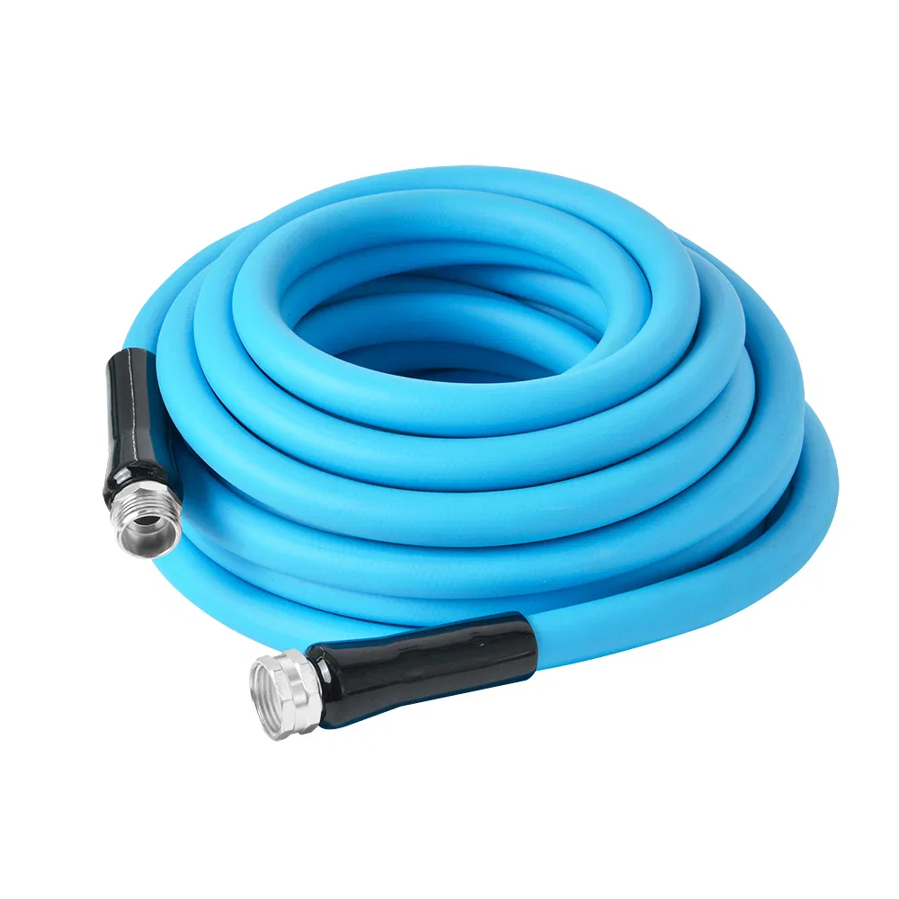 Kink-Free Lightweight 50FT Hybrid Polymer Outdoor Garden Watering Irrigation High Pressure Hose for Lawn