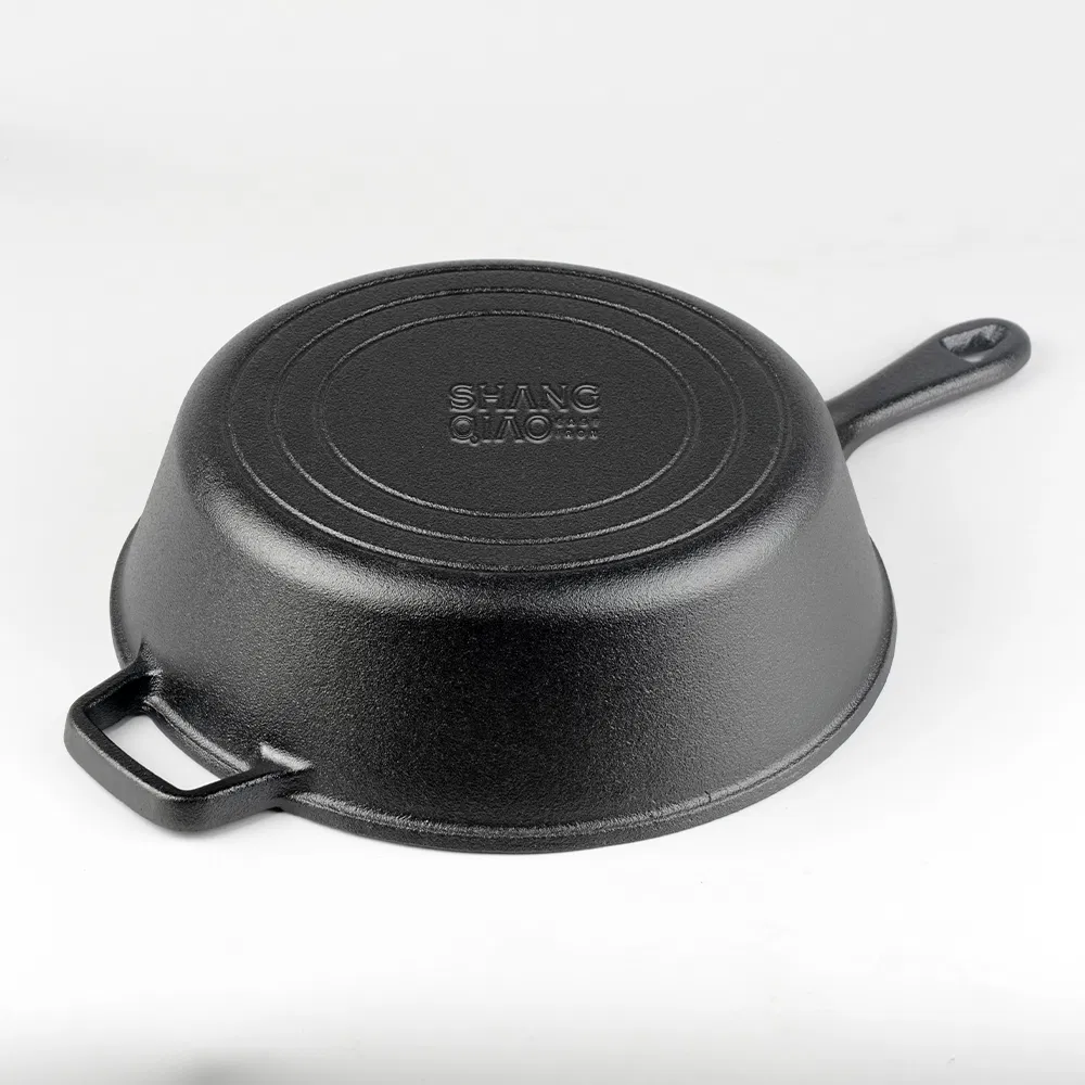 Home Cooking Cast Iron Bread Dutch Oven 2in1 Combo Cooker Skillet Lid Cast Iron Bread Pan Oven