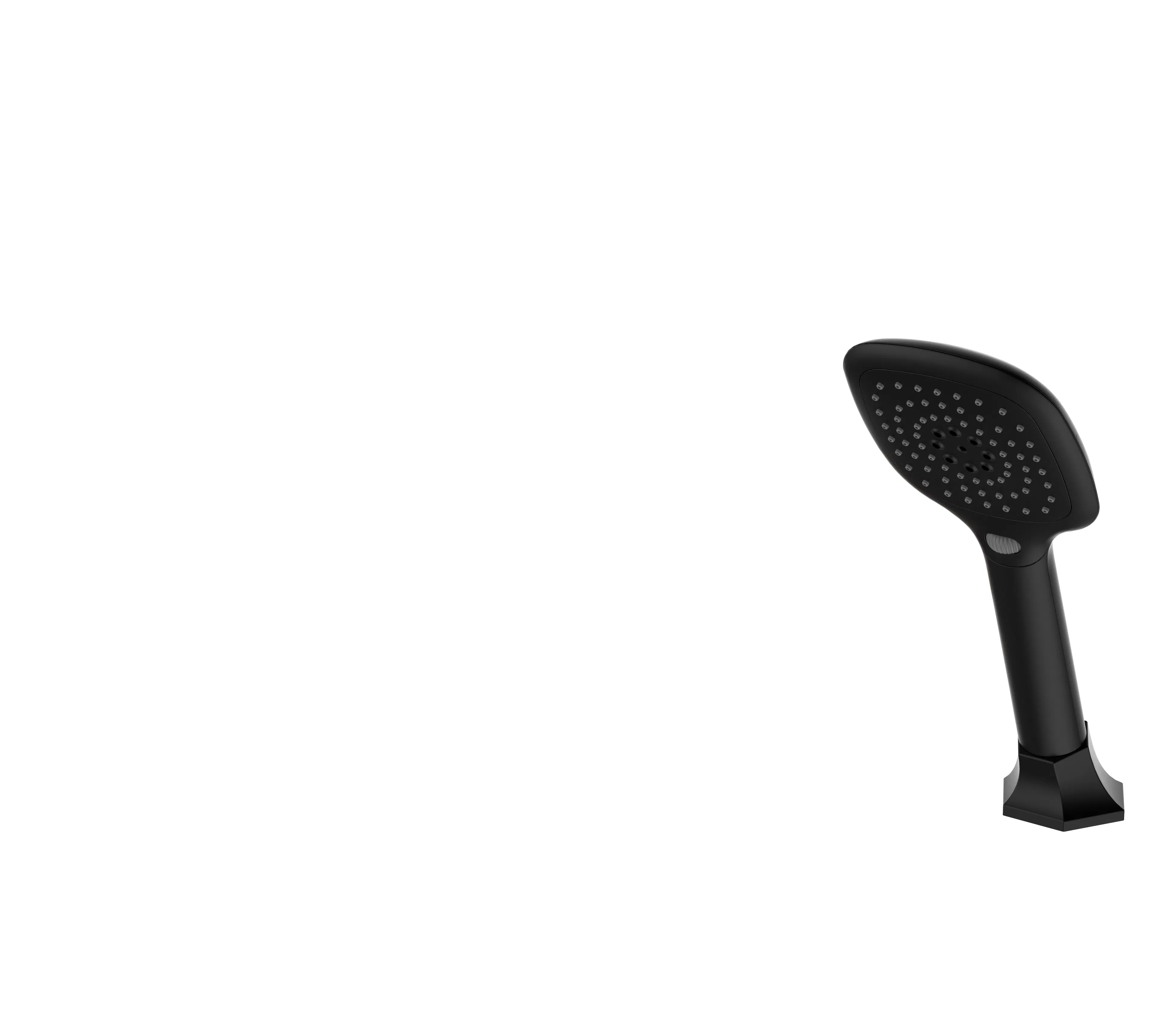 Matt Black and Rose Gold Bathtub Mixer with Hand Shower