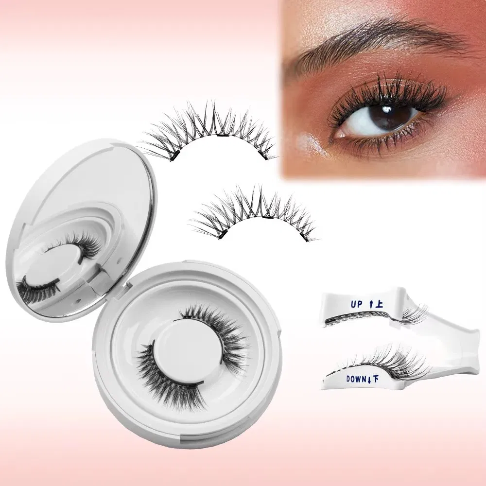3 Magnets Magnetic Eyelashes Reusable Natural Wispy Magnetic False Eyelashes No Glue Needed Magnet Lashes with Applicator