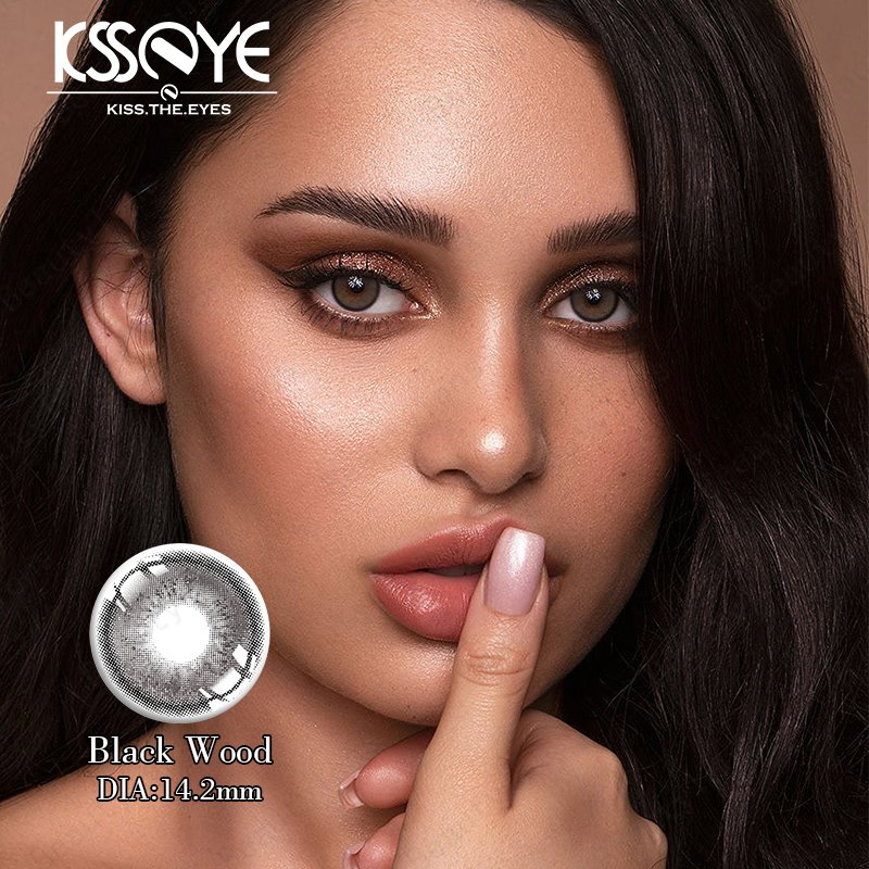 Beautylens Natural Black Colored Contacts Lens 14.2mm Yearly Use Lenses High Quality Prosthetic Contact Lenses for Eyes