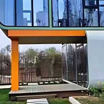 Two-Stories Modern Design Prefab Living Home Steel House